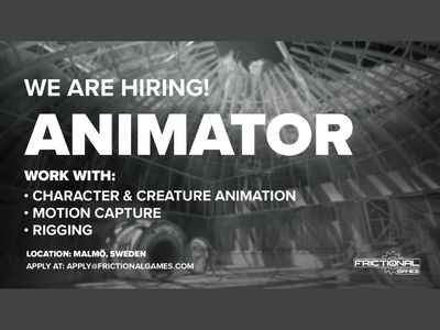 Frictional Games Studio is looking for Animator with experience as an animator for games or other real-time applications. The post Frictional Games Studio is looking for Animator appeared first on Animation and VFX Jobs. 3d Animator, Motion Capture, We Are Hiring, Full Time Job, Aesthetic Themes, Job Opening, Communication Skills, Online Jobs, Full Time