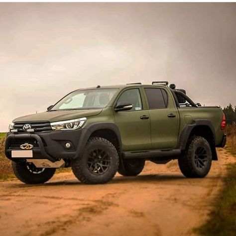 Image may contain: outdoor Hilux Mods, Tacoma Truck, Truck Tank, Toyota 4x4, Land Rover Models, Overland Vehicles, Toyota Trucks, Expedition Vehicle, Big Car