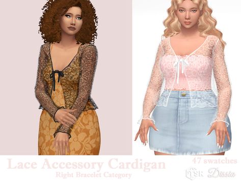 The Sims Resource - Lace Accessory Cardigan Sims 4 Lace Top Accessory, Ts4 Cardigan Accessory, Sims 4 Cc Maxis Match Accessory Cardigan, Sims 4 Transparent Top, Sims 4 Sweater Accessory, Sims 4 Shirt Accessory, Noah Arc, Sun And Moon Dress, Cc Clothing