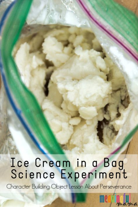 Ice Cream in a Bag Experiment as a Character Building Object Lesson About Perseverance Ice Cream In A Bag, Character Building Activities, Steam Activity, Kids Church Lessons, Bible Object Lessons, Teaching Character, Vbs 2024, Bible School Crafts, Christian Quotes Prayer