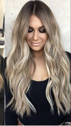 blonde hairstyles ash blonde balayage - Google Search Ombre Hair With Extensions, Blonde Hair With Extensions, Hair With Extensions, Hair Extensions Balayage, Beige Blond, Blonde Extensions, Blonde Hair Extensions, Ash Brown Hair, Golden Blonde Hair