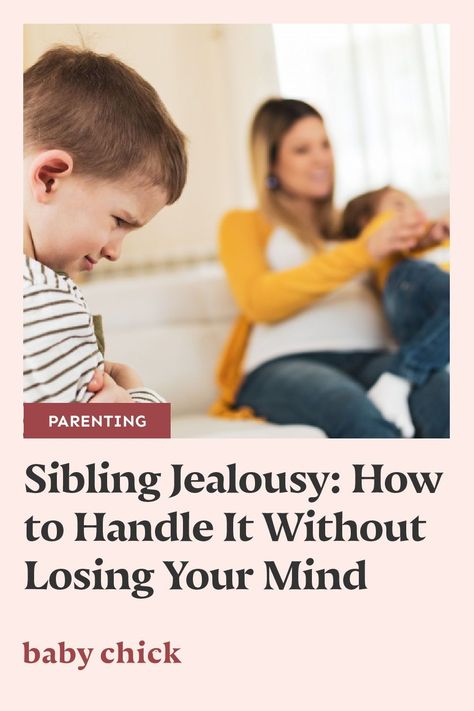 If you have or plan to have more than one child, chances are you will experience the joys of sibling jealousy. Here's how to cope. #siblingjealousy #siblings #parenting Sibling Jealousy, Losing Your Mind, Motherhood Inspiration, Sibling Relationships, New Sibling, Sibling Rivalry, Older Siblings, Baby Chick, Lose Your Mind