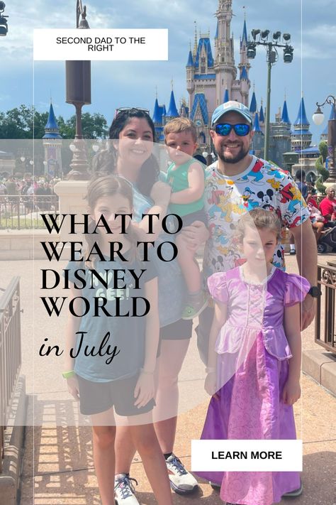 If you're heading to Disney World in July, hopefully you already know it's hot. In this article, I cover what you should pack for Disney World, what Orlando weather is like in the summer, and other tips for staying cool this summer on your family vacation. Click on the link and be ready for your next trip to Magic Kingdom in summer. Disney World Summer Outfits, What To Wear To Disney World, Outfits To Wear To Disney, Pack For Disney World, Wear To Disney World, Magic Kingdom Outfit, What To Wear To Disney, Princess Inspired Outfits, Summer Packing