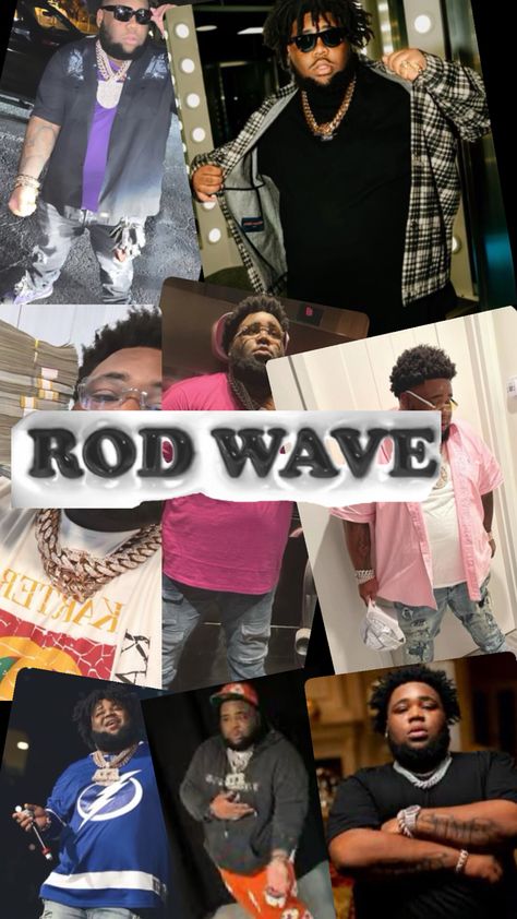 Wallpapers Rod Wave, Ipad Wallpaper Rod Wave, I Heart Rod Wave, Rod Wave Songs, Rod Wave Lyrics Wallpaper, Rod Wave Collage, Rod Wave Wallpaper, Wave Collage, Ipad Wallpaper Ideas