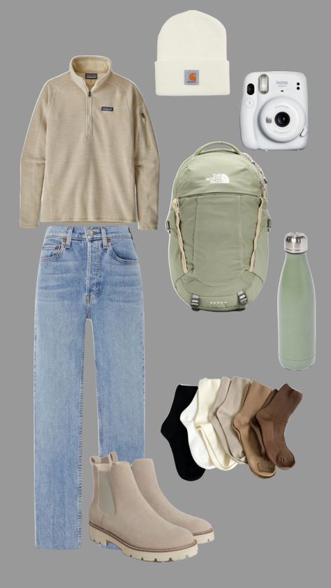 #preppy #outfitinspo #beauty #outfits #outfit #fitcheck #fitinspo #fit #gronalagirl #camping #hiking #pintrest #lookbook Gronala Outfit, Gronala Girl Outfit, Alaska Cruise Outfits, Beauty Outfits, Granola Aesthetic, Shuffles Preppy, Mountain Outfit, Mountain Girl, Cruise Outfits