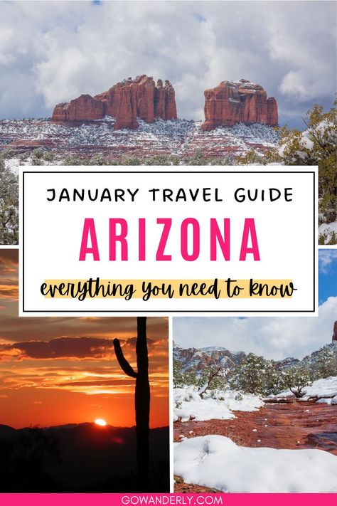 Discover essential tips for traveling to Arizona in January. Arizona In January, Winter Arizona, Travel In Winter, Things To Do In Arizona, Arizona Travel Guide, Winter January, Nature Wonders, Arizona Trip, Arizona Adventure