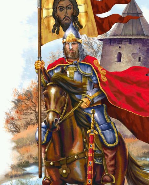 .......... Rus Warrior, Orthodoxy Aesthetic, Russian Clothes, Teutonic Knights, Alexander Nevsky, Historical Illustrations, Fall Of Constantinople, Templar Knight, Christian Soldiers