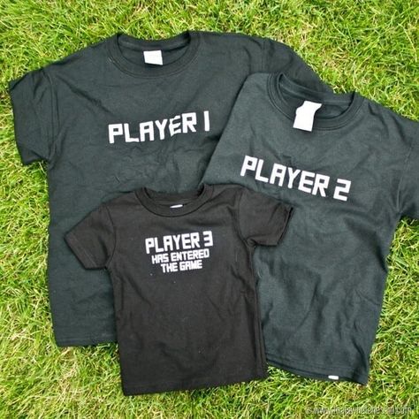 Player 3 Adoption Shirts, Funny Sibling Shirts, Gifts For Gamers, Expressions Vinyl, Funny Kids Shirts, Sibling Shirts, Brother Shirts, Gaming Shirt, Tee Shirt Homme