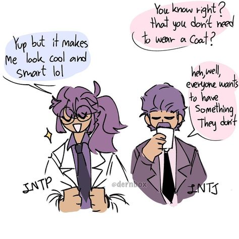 Intj Intp Fanart, Intp X Intj, Intp Vibes, Intp Core, Intp Fanart, Intp Mbti, Mbti Ships, Mbti Intp, Istp Personality