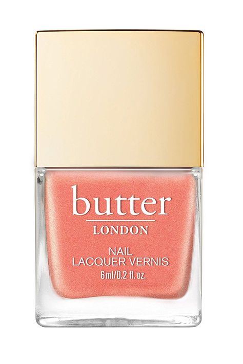 This Shimmer-Flecked Salmon Nail Polish Summer Colors, Kindergarten Craft Projects, Salmon Butter, Nail Polish Summer, Butter London Nail Polish, Best Summer Nail Color, Kindergarten Craft, Nail Polish Colors Summer, Revlon Color