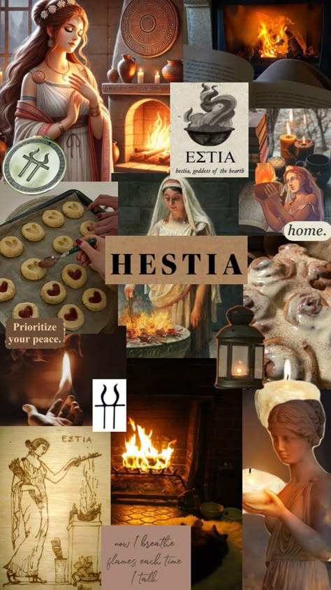 God of home and family, Hestia core, Hestia Goddess, Cozy cooking, cozy core #home&hearth Hestia Mythology, Hestia Painting, Greek Mythology Hestia, Hestia Altar, Hearth Goddess, Hestia Aesthetic, Goddess Hestia, Hestia Goddess, Goddess Worship