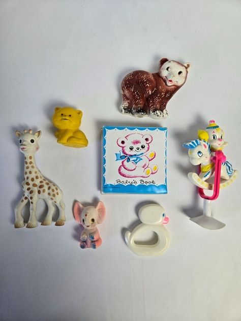 Check out Lot of Mostly Vintage Baby Toys, Squeakies, Rattles, Book, the latest item I added on eBay! #eBay #eBaySeller https://ebay.us/gz8tQz Vintage Baby Gear, Yellow Kitten, Vintage Baby Toys, Yellow Kittens, 90s Baby, Baby Rattle, Rattles, Baby Boutique, First Baby