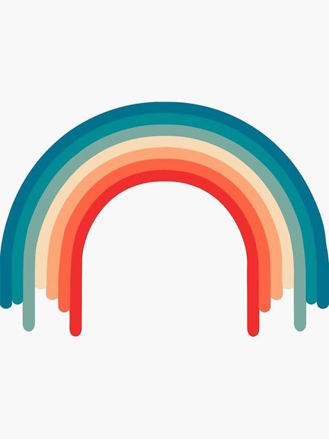 Jan 11, 2021 - Buy 'Retro Rainbow 70s colors' by TheaDesign as a Sticker. Retro rainbow. Seventies colorful pattern. 1970s vintage decorative design. Rainbow Branding, 70s Colors, Rainbow Color Palette, 70s Party Theme, Rainbow Drawing, Rainbow Retro, Retro Color Palette, Rainbow Graphic, Rainbow Palette