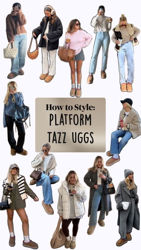 The perfect Fall/Winter shoe Styling Uggs, Uggs Platform, Platform Outfit, Ugg Tazz, Fall Winter Shoes, Black Girls Hairstyles, Fall 2024, How To Style, Girl Hairstyles