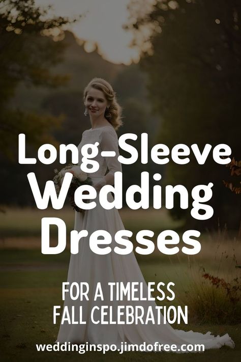 Step into a world of timeless elegance! ✨ Our latest article unveils the enchanting allure of long sleeve fall wedding dresses. 🍁👗 Embrace the beauty of autumn with grace and sophistication, as the delicate sleeves wrap you in an ethereal charm. 🌺💃 Let your love story unfold amidst the changing colors and crisp air, creating a celebration that will be remembered for a lifetime. 🌻💍 Get ready to walk down the aisle in a gown that embodies elegance and enchantment. 💕🍂 Fall Bridal Dresses, Ethereal Wedding Dress With Sleeves, Allure Wedding Dresses, Ethereal Wedding Dress, Autumn Weddings, Exquisite Gowns, Ethereal Wedding, Crisp Air, Fall Wedding Dresses