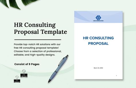 HR Consulting Proposal Template Consulting Proposal, Hr Consulting, Proposal Template, Proposal Templates, Templates Downloads, Google Docs, High Quality Design, Template Design, Quick Saves