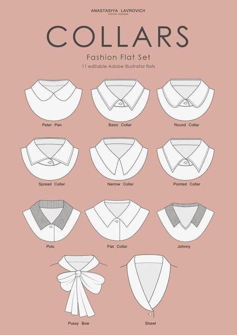 Collars Pattern, Fashion Terminology, Makeup Tip, Fashion Illustrations Techniques, Fashion Drawing Sketches, Fashion Drawing Tutorial, Clothing Guide, Fashion Terms, Fashion Dictionary