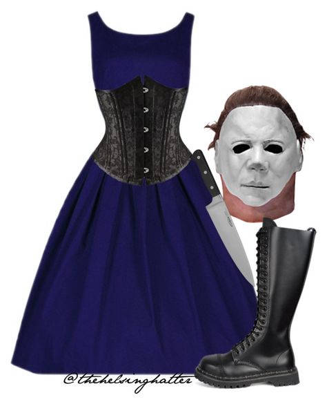 "Dark Miss: Michael Myers" by thehelsinghatter ❤ liked on Polyvore featuring Demonia, women's clothing, women, female, woman, misses and juniors Michael Myers Female Costume, Womens Michael Myers Costume, Michael Myers Costume Female, Michael Myers Costume, Sassy Outfits, Pumpkin Patch Photoshoot, Hallowen Costume, Halloween Photo, Vampire Costume