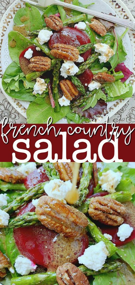 French Salad | Foodtastic Mom #frenchsalad #saladrecipes French Salad Recipes, French Salad Dressing, French Dinner Parties, French Cuisine Recipes, French Salad, Recipes With Cool Whip, French Vinaigrette, Fancy Salads, Green Salad Recipes