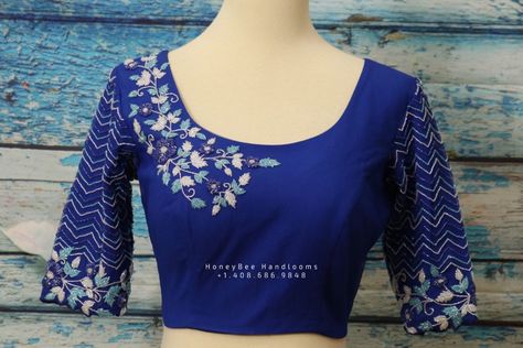 f016e59c7ad8b1d72903bb1aa5720d53desc51138676ri Blouse Maggam Work, Maggam Work Blouse, Maggam Work Designs, Hand Work Blouse, Maggam Work Blouses, Blouse Saree, Elegant Blouse Designs, Saree Blouse Designs Latest, Silk Saree Blouse