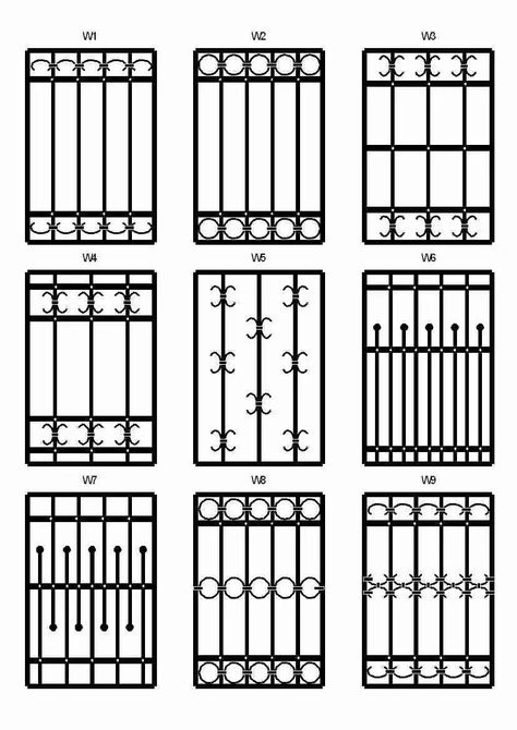 Iron Window Grill, Modern Window Design, Iron Balcony Railing, Modern Window Grill, Iron Fences, Window Grill Design Modern, House Window Design, Steel Door Design, Wrought Iron Design