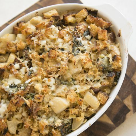 Turnip green casserole 🥘  Chef & the Farmer 👨‍🌾 Chef And The Farmer, Green Casserole, Green Dressing, Vivian Howard, Delicious Sides, Stock Recipes, Turnip Greens, Smoked Ham, The Farmer