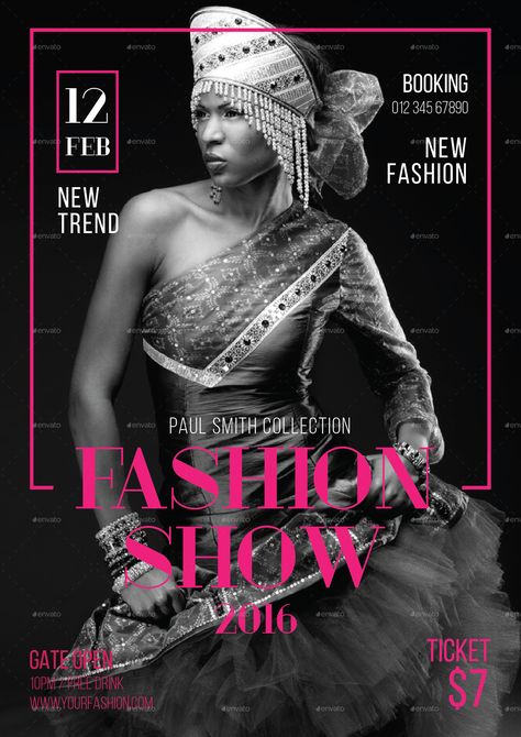 Fashion Show Flyer | GraphicRiver Fashion Poster Design Advertising, Fashion Show Poster Design, Fashion Week Poster, Invitation Graphic Design, Fashion Show Flyer, Show Flyer, Fashion Show Makeup, Fashion Flyer, Fashion Show Themes