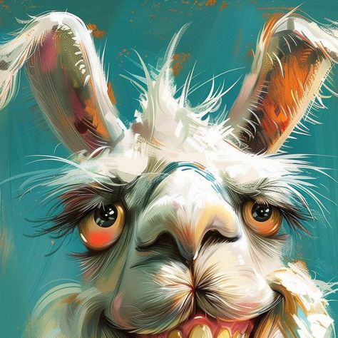 Llama Arts, Animal Caricature, Funny Llama, Angel Artwork, Llama Drama, Expressive Art, Art Tools, Generative Art, Funny Art