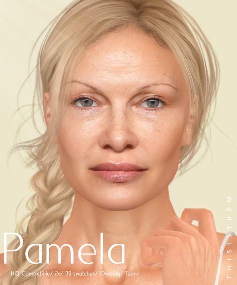 Pamela Skin & Sim & Eyes | Patreon Sims 4 Cc Eyes, The Sims 4 Skin, Cc Mods, Sims 4 Cc Makeup, Sims 4 Cc Skin, Celebrity Skin, Best Mods, Sims 4 Clothing, Cc Finds