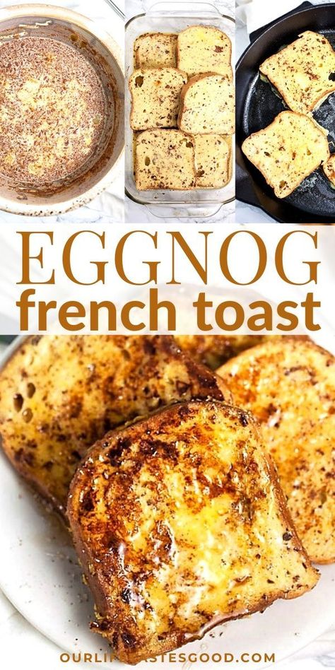 Festive Breakfast, Easy Eggnog, Eggnog French Toast, Classic French Toast, French Toast Breakfast, Christmas Morning Breakfast, Holiday Breakfast, What's For Breakfast, Delicious Breakfast Recipes