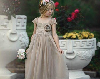 Flower girl | Etsy Champagne Flower Girl Dress, Bohemian Flower Girl Dress, Bohemian Flower Girl, Flower Girl Dresses Country, Flower Girl Dress Tulle, Champagne Flower Girl, Flower Girl Dresses Champagne, Champagne Flowers, Baby Lace