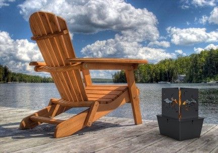 The Corner Cabinet - Fire Pots 3 Manitoba St. Bracebridge Ontario Cottages, Muskoka Chair, Lake Cottage, Peaceful Places, Cabin Life, Adirondack Chairs, Gunmetal Grey, Lake Life, Adirondack Chair