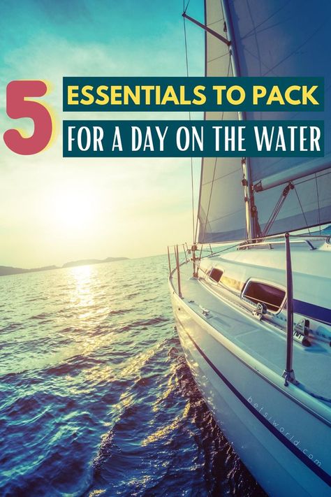 5 Essentials to pack for a day on the water while boating! Whether you’re a seasoned sea traveler or going on your first adventure on a boat, the boating packing list is the hard part! After that, it’s all smooth sailing! Packing the essentials for your boating day trip is important to enjoy your water day activities off the shore as a couple or with the whole family. For more boating tips, travel tips, packing lists and more read betsiworld.com #water #boating #travel #packing #betsiworld Water Day Activities, Boating Life, Travel Tips Packing, Boating Tips, Road Trip Routes, Water Day, Smooth Sailing, Packing Lists, On A Boat