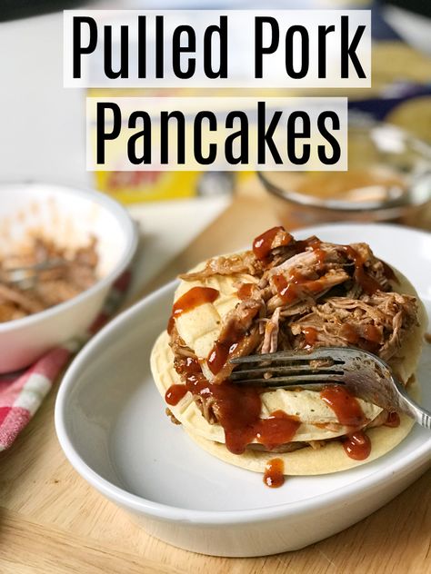 Slow Cooker Pulled Pork Pancakes featuring #EggoStarWarsPancakes #ad Fun Pancakes, Pancake Designs, Pancake Art, Slow Cooker Pulled Pork, Slow Cooked Meals, Healthy Eating For Kids, Budget Friendly Recipes, Cooking With Kids, Out Of This World