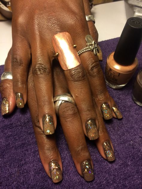 Bronze Nails Designs, Opi Gel Nail Colors, Best Toe Nail Color, Kiss Gel Fantasy Nails, Matte Stiletto Nails, Shellac Nail Colors, Nail Polish Art Designs, Bright Summer Nails Designs, Red And Gold Nails