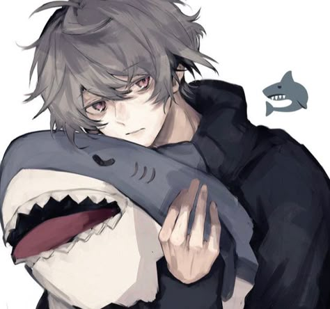 Male Icon Pfp, Male Pfp, Single Icons, Cute Shark, Dessin Adorable, 영감을 주는 캐릭터, Anime Drawings Boy, Cute Art Styles, Sketchbook Art Inspiration