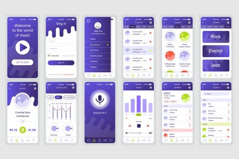 Application Ui Design, Application Template, Ui Design Mobile, Restaurant Web, Phone Template, Webdesign Inspiration, App Template, Mobile App Ui, Music App