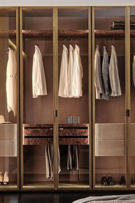 Zelo Built In Wardrobe by Rugiano is an innovative storage solution in a fresh design. Luxury Built In Wardrobe, Wardrobe Joinery, Luxury Wardrobe Design, Luxury Wardrobes, Wardrobe Internal, Wardrobe Internal Design, Italian Wardrobe, Luxury Wardrobe, Luxury Closets Design