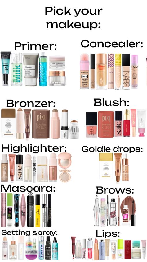 Good Highlighters For Makeup, Pick Your Makeup, Healthy Hygiene, Makeup Suggestions, Preppy Makeup, Makeup Order, Preppy Gifts, Simple Makeup Tips, Artist Tips