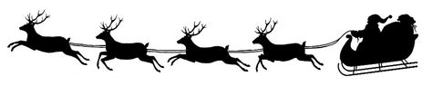 Santa Sleigh Silhouette, Reindeer Silhouette, Decoration Vitrine, Best Christmas Recipes, Santa And His Reindeer, Silhouette Clip Art, Silhouette Christmas, Christmas Svg Files, 3d Christmas