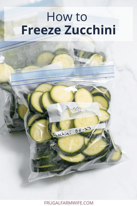 Preserving Zucchini, How To Freeze Zucchini, Freezing Zucchini, Zucchini Cheese, Freezing Vegetables, A Couple Cooks, Zucchini Soup, Farm Wife, Couple Cooking