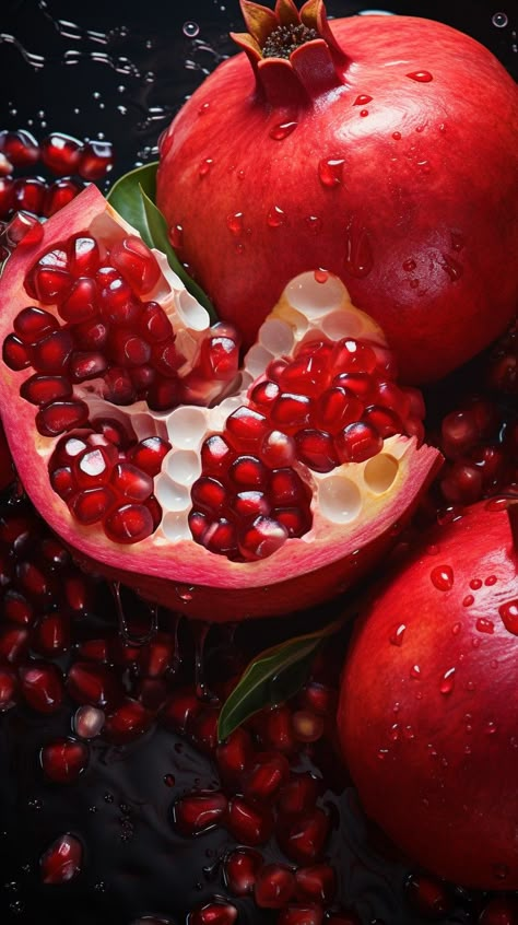 Pomegranate Pictures, Food Photography Fruit, Wine Pics, Fruit Presentation, Deco Fruit, Food Art Painting, Pomegranate Art, Mind Diet, Sketching Tips