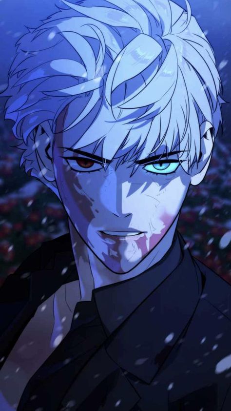 Unholy Blood, Blood Art, Webtoon Comics, Manga Love, Underworld, Manhwa Manga, Manga Drawing, White Hair, Reign