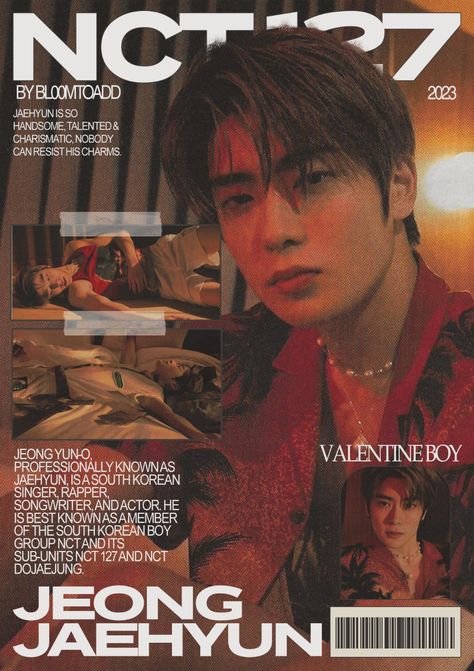 Pamphlet Cover Design, Jaehyun Poster, Kpop Poster Design, Zine Cover, Nct Poster, Magazine Cover Layout, Magazine Cover Ideas, Magazine Design Cover, Pop Posters