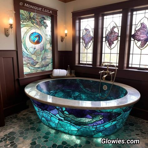 Whimsical House Interior, Unique Bathtubs, Vintage Art Deco Interior, Trending Home Decor, Aesthetic Interior Design, Art Deco Interior Design, Fantasy Decor, Bathroom Design Decor, Minimalist Wall Decor