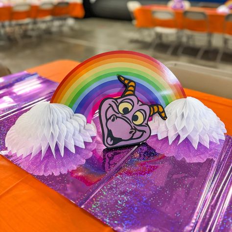 Ready for a SPARK of party INSPIRATION? 💖 When Bow asked for her party theme to CHANGE 3ish weeks before the event (fml 🤦🏻‍♀️), we had to quickly get our plans changed! While there aren’t many Figment themed party supplies, we made it work as best as we can and I’m super proud of how this turned out!). Very thankful to our vendors for helping me take this imaginative party theme to the next level! PARTY DETAILS: 🍪Custom FIGMENT cookies from @desserts.and.stuff 🎈Backdrop & Balloons from ACE... Figment Birthday Party, Figment Disney, Backdrop Balloons, Disney Birthday, Party Details, We Made It, Make It Work, Party Inspiration, Themed Party