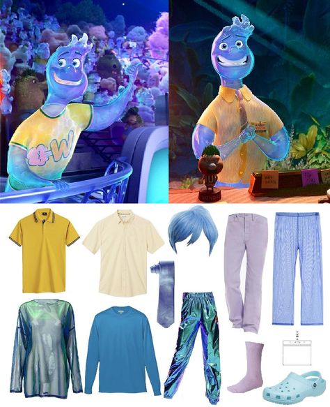 Elemental Disneybound, Ember And Wade Costume, Ember Costume, Elemental Costume Pixar, Wade Elemental Costume, Elemental Halloween Costumes, Elemental Costume, Elements Costume, Elemental Costume Ideas