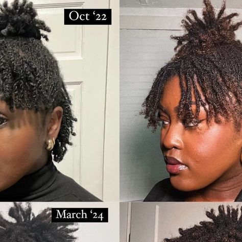 Katty’s Loc Journey on Instagram: "Im more shocked at how much it grew from March this year to August today! Tomorrow will be 22 months locs and im excited to see how it looks during year 2 this October! Growth was slow at first but now it’s moving fast!

#microlocs #locs #locstyles #microlocjourney #locjourney" Microlocs Journey, Micro Locs, Loc Journey, Im Excited, Loc Styles, Year 2, Locs, Then And Now, This Year