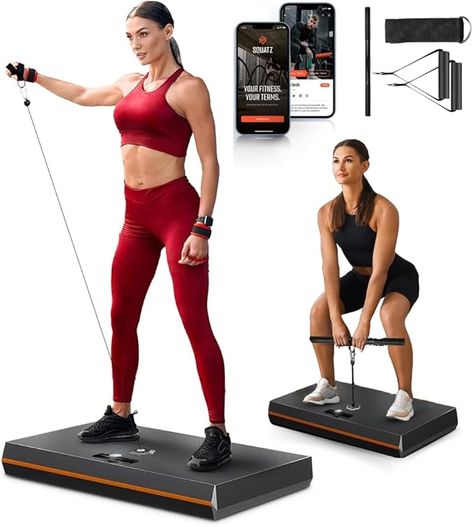 ULTIMATE ALL-IN-ONE HOME SMART GYM: Eliminate the need for multiple gym machines and weights with this all-in-one smart gym. Choose from standard and eccentric modes for strength training, bodybuilding, and sports, targeting legs, back, arms, & more Smart Gym, Gym At Home, Gym Machines, Weight Machine, Strength Training Equipment, Home Gym Equipment, Fit Board Workouts, Cycling Workout, Outdoor Workouts