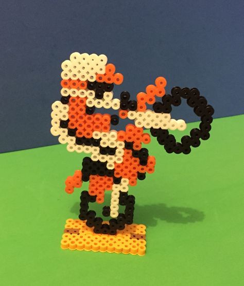 Hama Beads 3d, Black Fingers, Hamma Beads Ideas, Easy Perler Bead Patterns, Hamma Beads, Perler Art, 8bit Art, Hama Beads Design, Fusion Beads